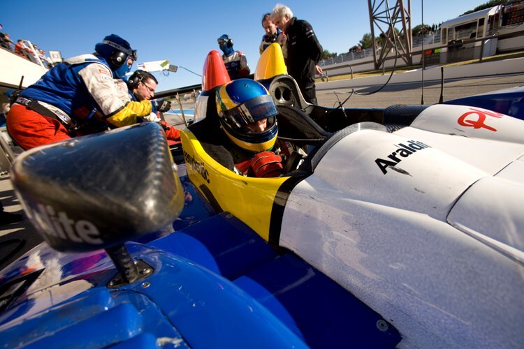 Bei Testfahrten hinterliess Senna bereits einen starken Eindruck