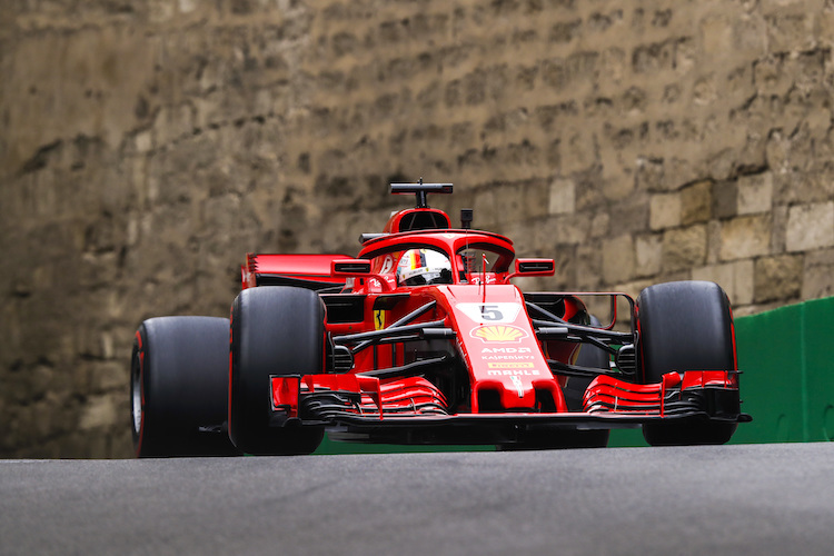 Sebastian Vettel in Baku