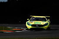 Auffälliges Design: Der gelb-grüne Mercedes-AMG GT3 von HTP