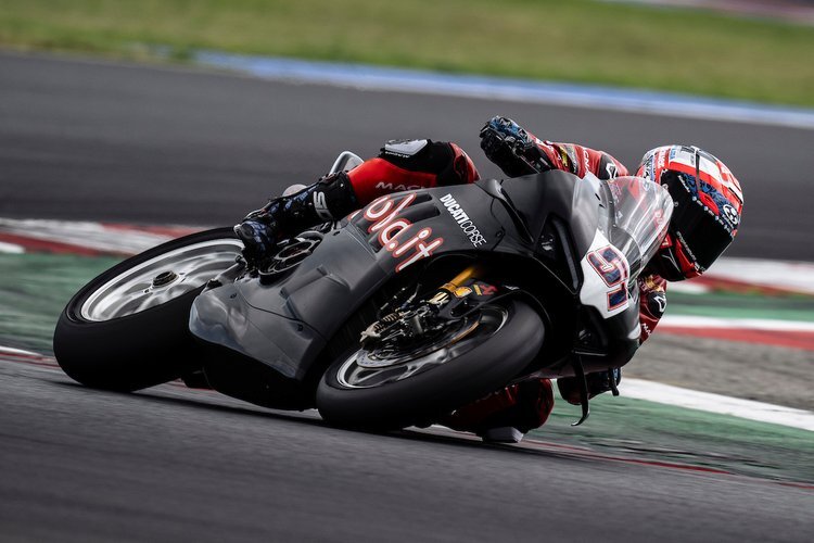 MIchele Pirro beim Misano-Test