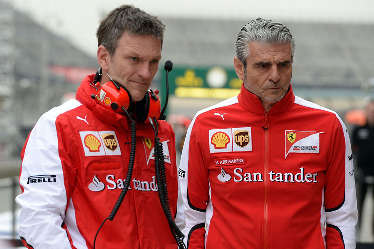 Ferrari-Technikchef James Allison mit Teamchef Maurizio Arrivabene