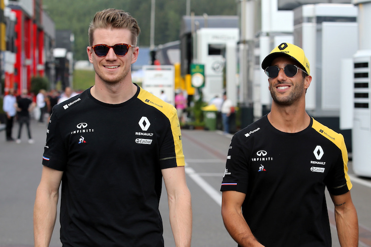 Daniel Ricciardo und Nico Hülkenberg gehören zur Gruppe jener Fahrer, die in Belgien eine Startplatz-Strafe kassiert haben
