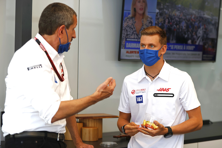 Günther Steiner und Mick Schumacher