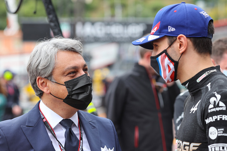 Luca de Meo und Esteban Ocon