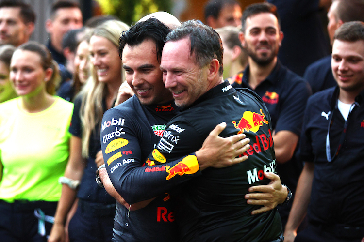 Sergio Pérez und Christian Horner