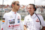 Jenson Button mit McLaren-Sportchef Sam Michael