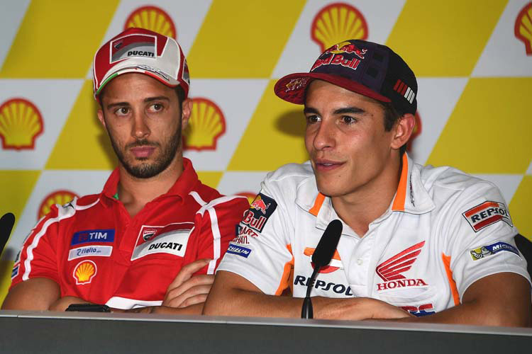 Marc Márquez und sein Titelrivale Andrea Dovizioso