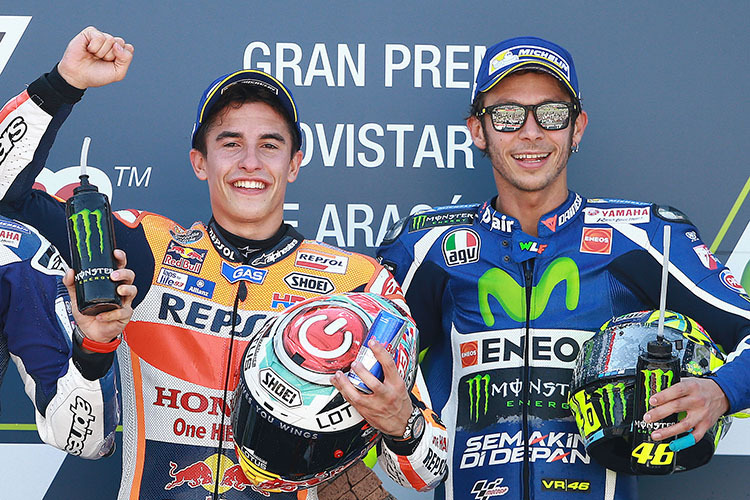 Marc Márquez und Valentino Rossi