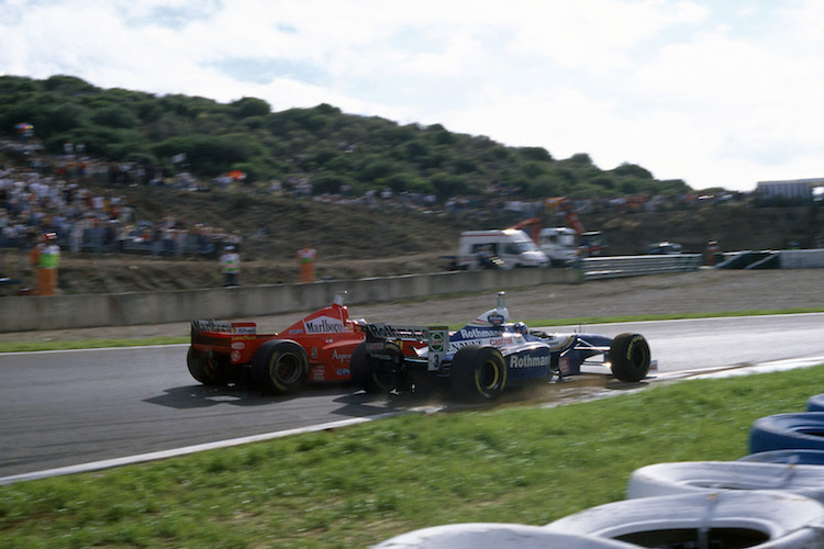 Schumacher gegen Villeneuve in Jerez 1997