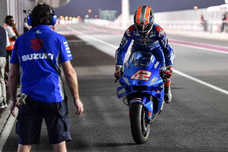 Alex Rins fühlte sich in Doha sichtlich wohl auf seiner GSX-RR