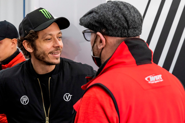 Valentino Rossi mit WRT-Chef Vincent Vosse