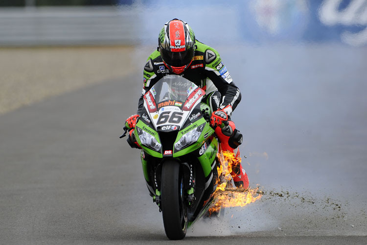 Tom Sykes ist Feuer und Flamme für sein Bike