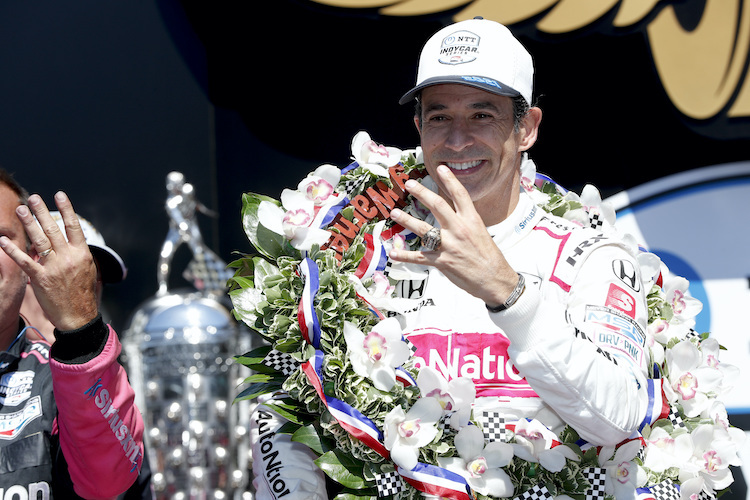 Helio Castroneves entschied das Indy 500 zum vierten Mal für sich