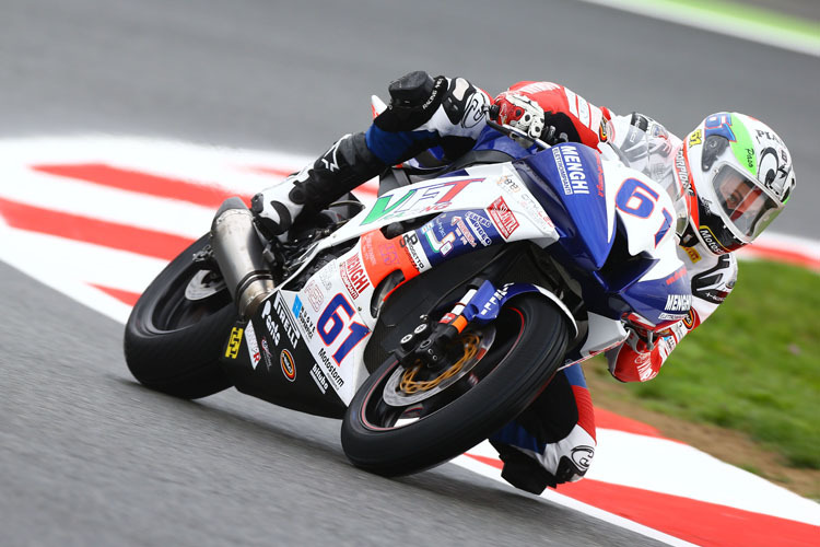 Fabio Menghi in Magny-Cours - kurz vor seinem Sturz