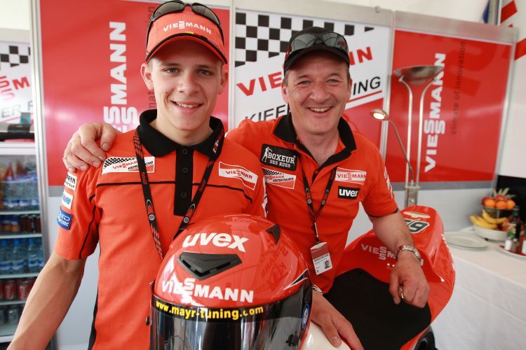 Stefan Bradl mit seinem Vater Helmut