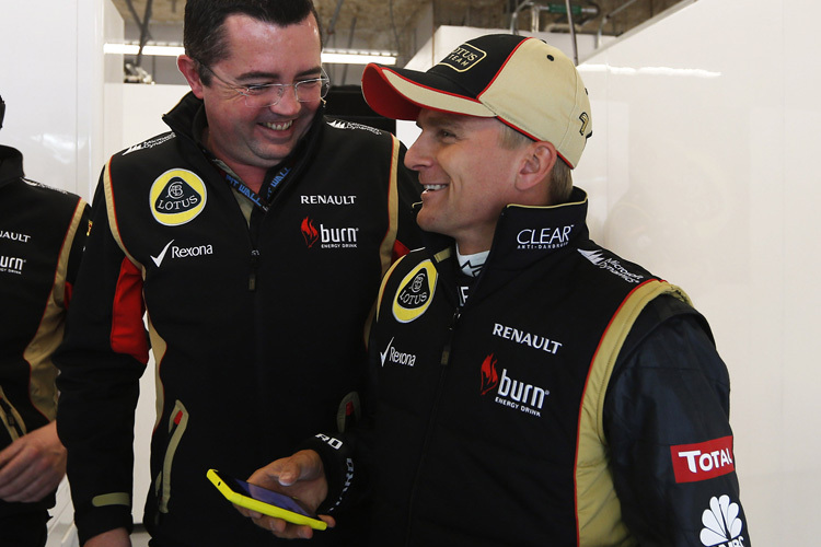 Teamchef Eric Boullier freut sich: Heikki Kovalainen fährt hervorragend