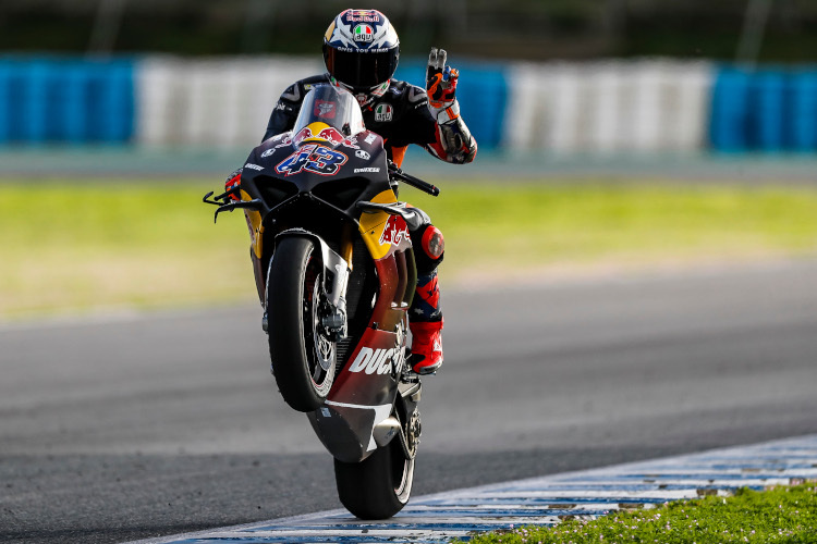 Jack Miller auf seiner Trainings-Panigale