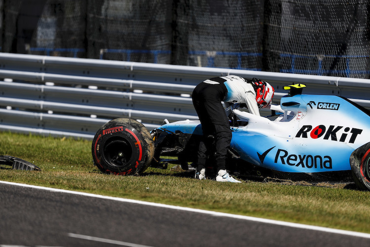 Robert Kubica nach seinem Crash im Qualifying