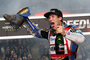 Zur Feier einen Schluck Schampus aus dem Stiefel: Jason Doyle