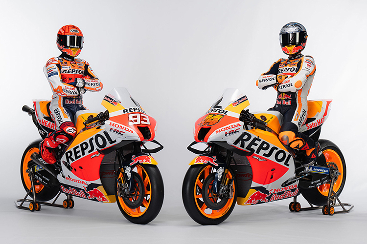 Das Honda-Werksteam: Marc Marquez (li.) und Pol Espargaro