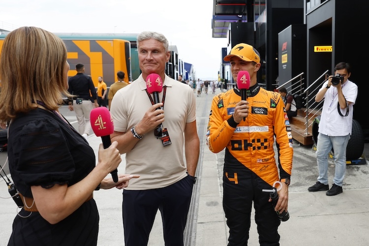 David Coulthard mit Lando Norris 2024, hier in Ungarn