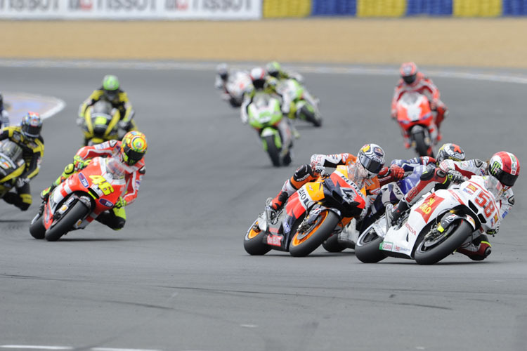 Wie nahe liegt 2012 das MotoGP-Feld zusammen?
