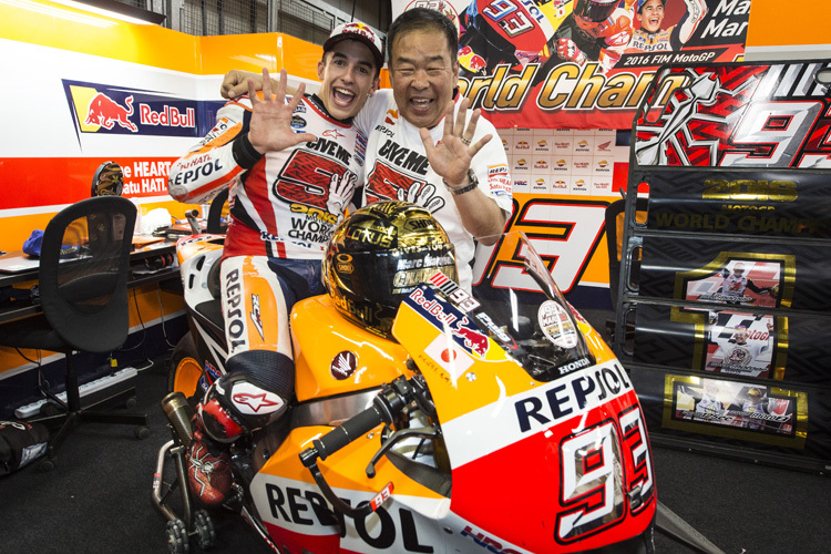 Marc Márquez liess die Honda in diesem Jahr gut aussehen – sehr zur Freude von Shuhei Nakamoto