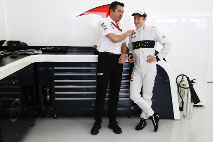 Eric Boullier mit Stoffel Vandoorne