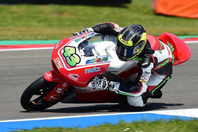 Moto3-Rookie Luca Grünwald in Assen