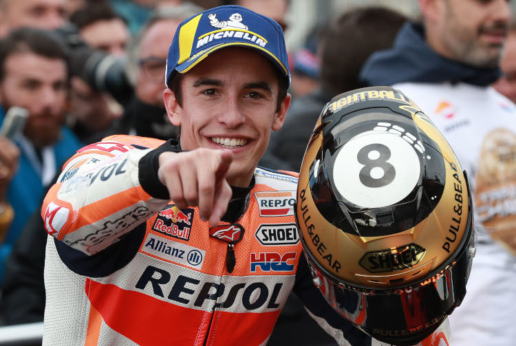 Der achtfache Champion Marc Márquez dominierte auch in Valencia