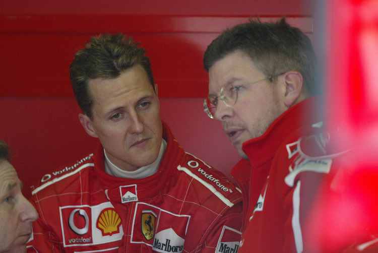 Ross Brawn zu Ferrari-Zeiten mit Michael Schumacher