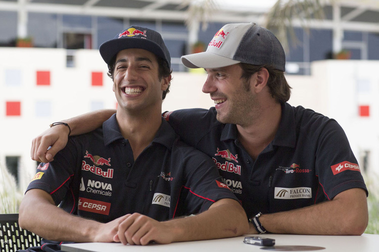 Daniel Ricciardo und Jean-Eric Vergne