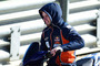 Nur Zuschauer: Moto3-Weltmeister Brad Binder am Mittwoch in Valencia