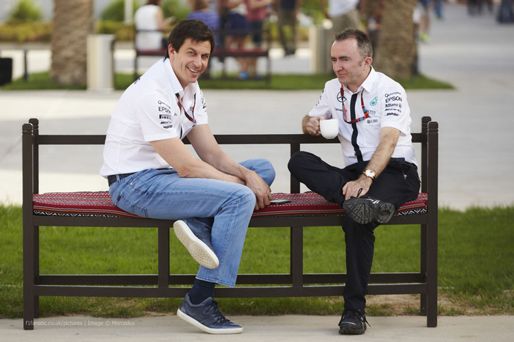 Toto Wolff und Paddy Lowe