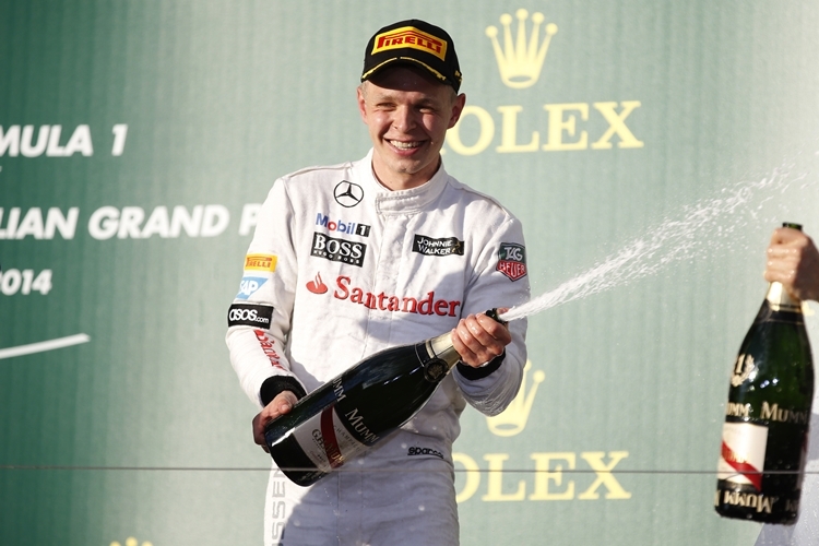 Kevin Magnussen feiert sein tolles GP-Debüt