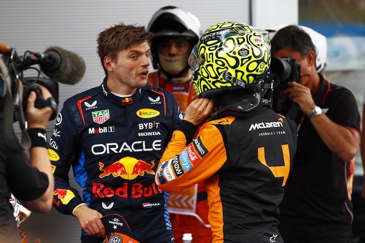 Max Verstappen und Lando Norris