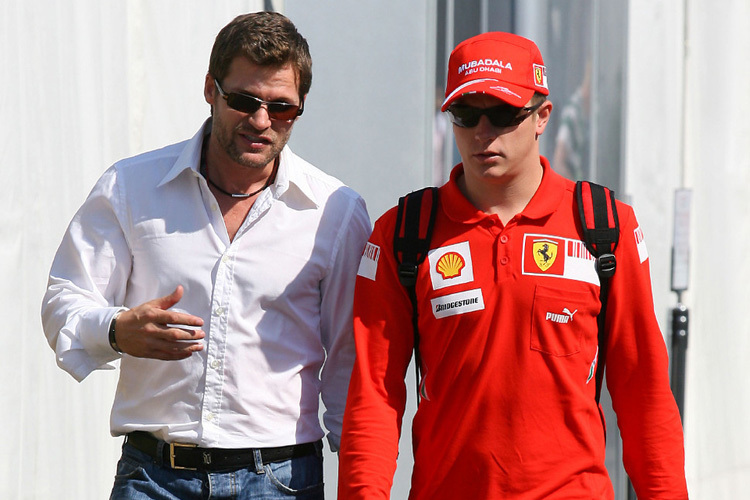 Steve Robertson und Kimi Räikkönen