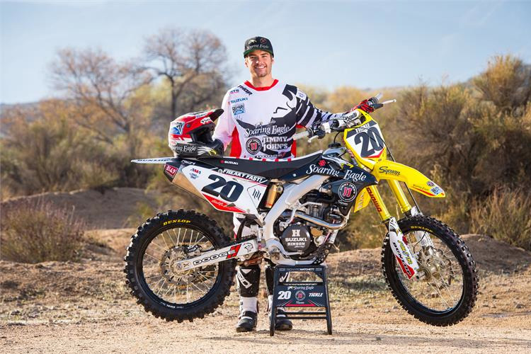 Broc Tickle ist 2015 Ken Roczens Teamkollege im Team RCH Suzuki