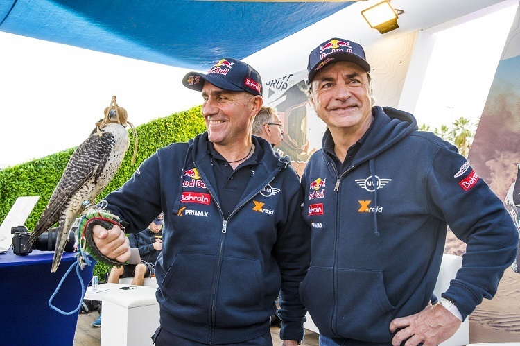 Stéphane Peterhansel (li.) und Carlos Sainz