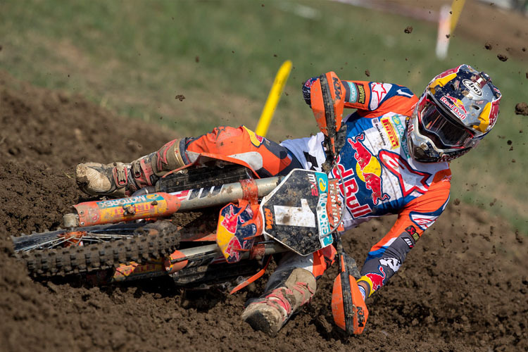 Pauls Jonass gewann den ersten MX2-Lauf in Frauenfeld