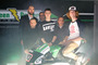 Das CIP-Team: Teammanager Sabbatani, Booth-Amos, Bronec und Binder (im Sattel) sind vorne zu sehen