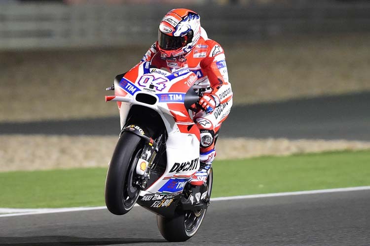 Andrea Dovizioso auf seiner Ducati Desmosedici