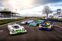 Mächtige Porsche 917 Ahnengalerie: (v.l.) 917-001, 917 KH, 917/30-001 und 917/30 Spyder