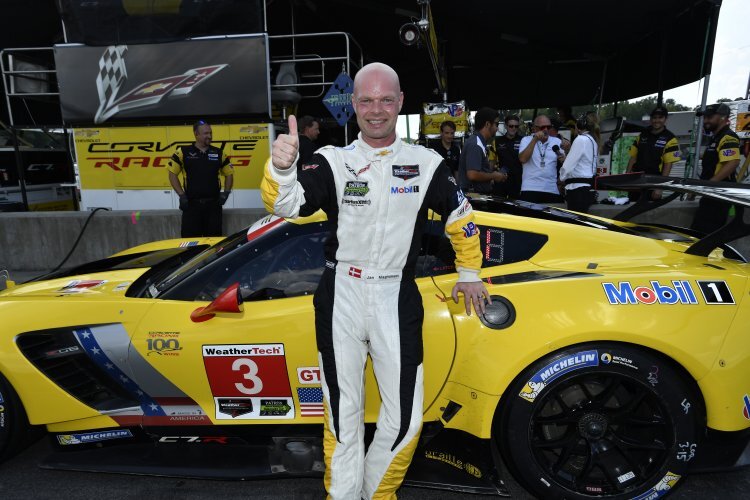 Jan Magnussen vor seiner Corvette C7.R