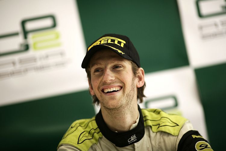 Pole für Romain Grosjean