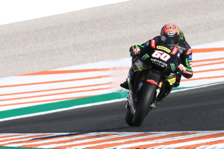 Michael van der Mark in Valencia auf der Yamaha M1 von Jonas Folger