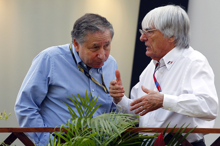 Wie grün sind sich diese zwei? Jean Todt und Bernie Ecclestone