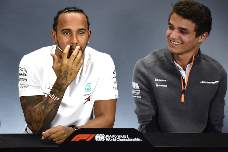 Lewis Hamilton und Lando Norris