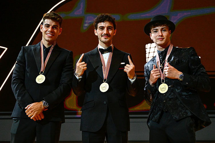 Die Weltmeister: Fernández, Bagnaia und Guevara