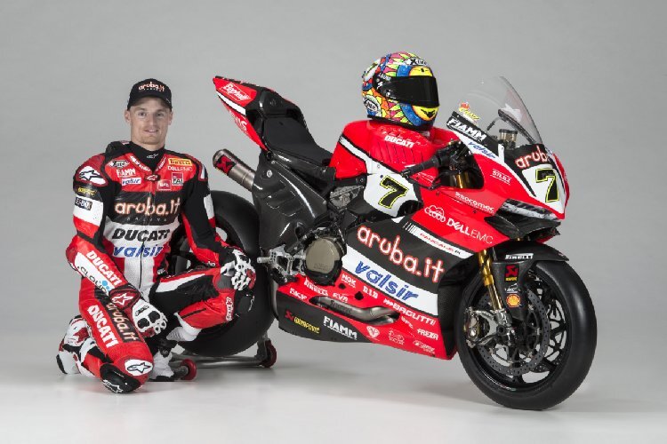 Chaz Davies und seine Ducati Panigale R